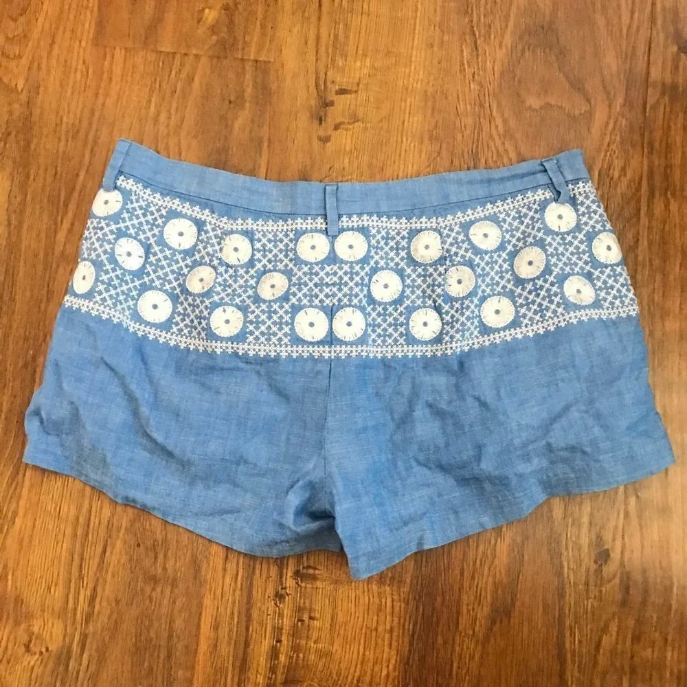 Madewell embroidered cotton shorts 8